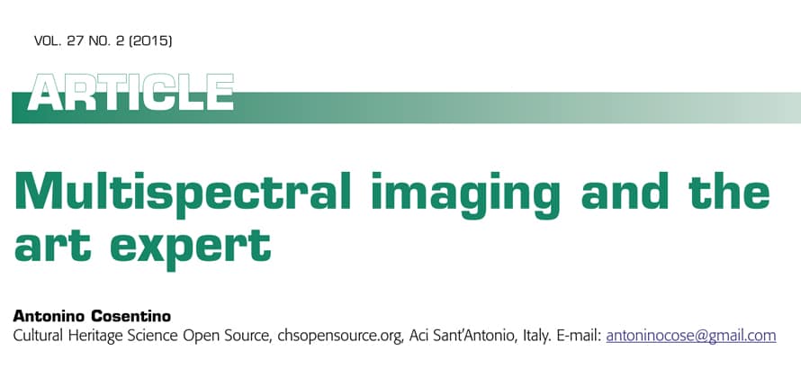 Multispectral Imaging and the Art Expert
