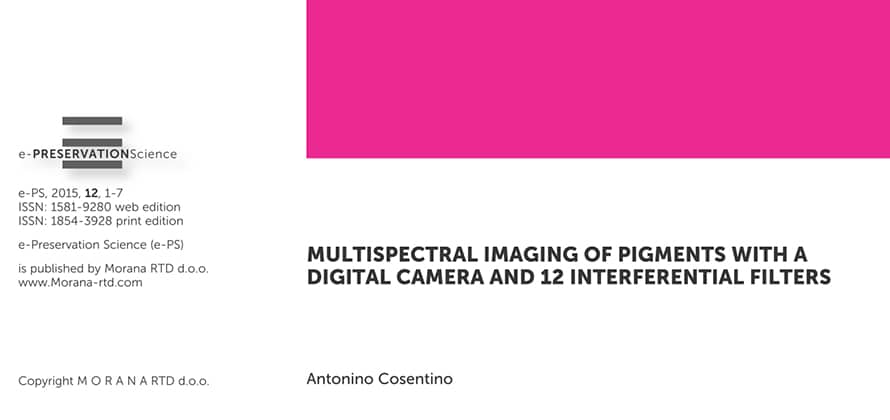 multispectral imaging for art