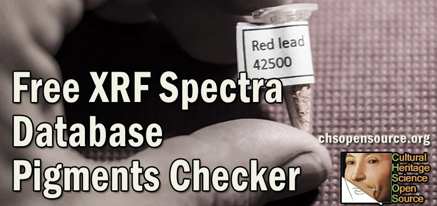 pigments XRF database Pigments Checker red lead