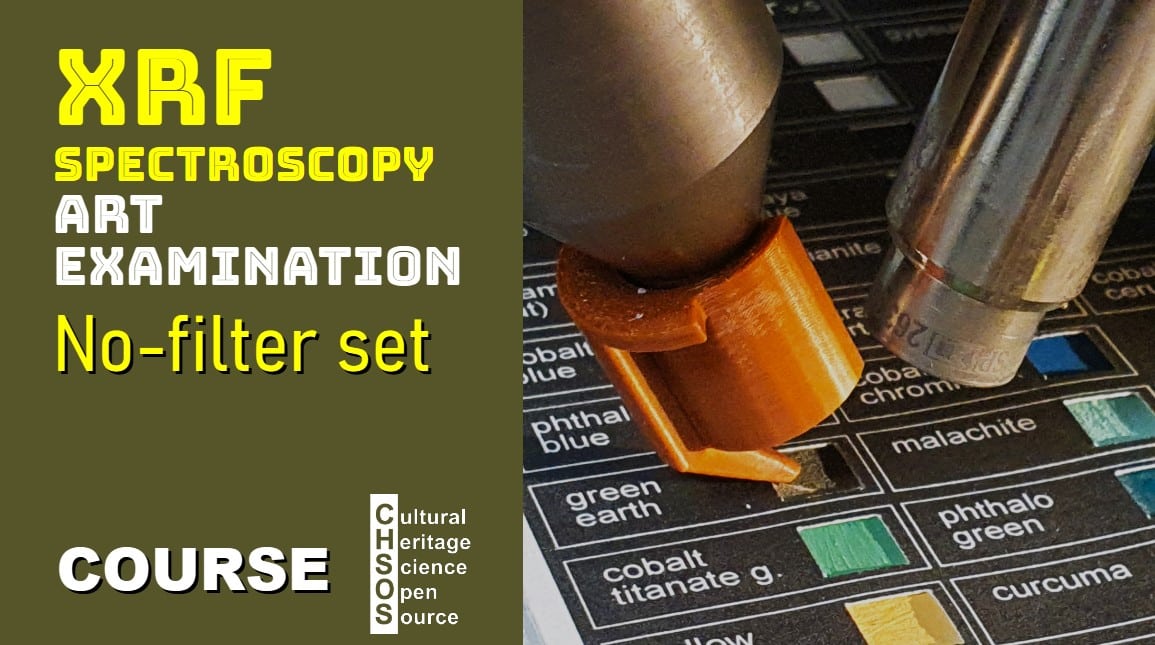 XRF spectroscopy for art examination - no-filter set