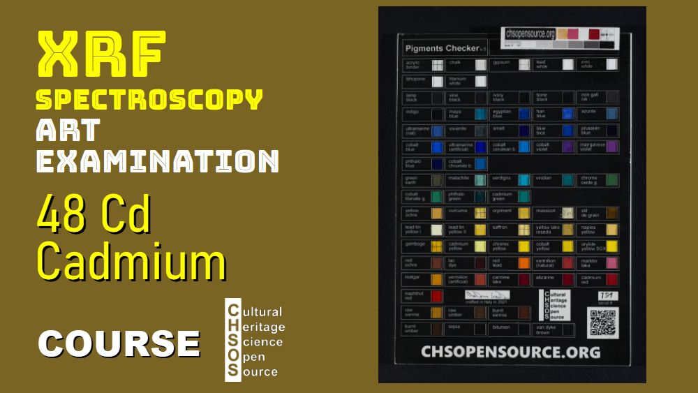 XRF Spectroscopy for Art Examination - cadmium
