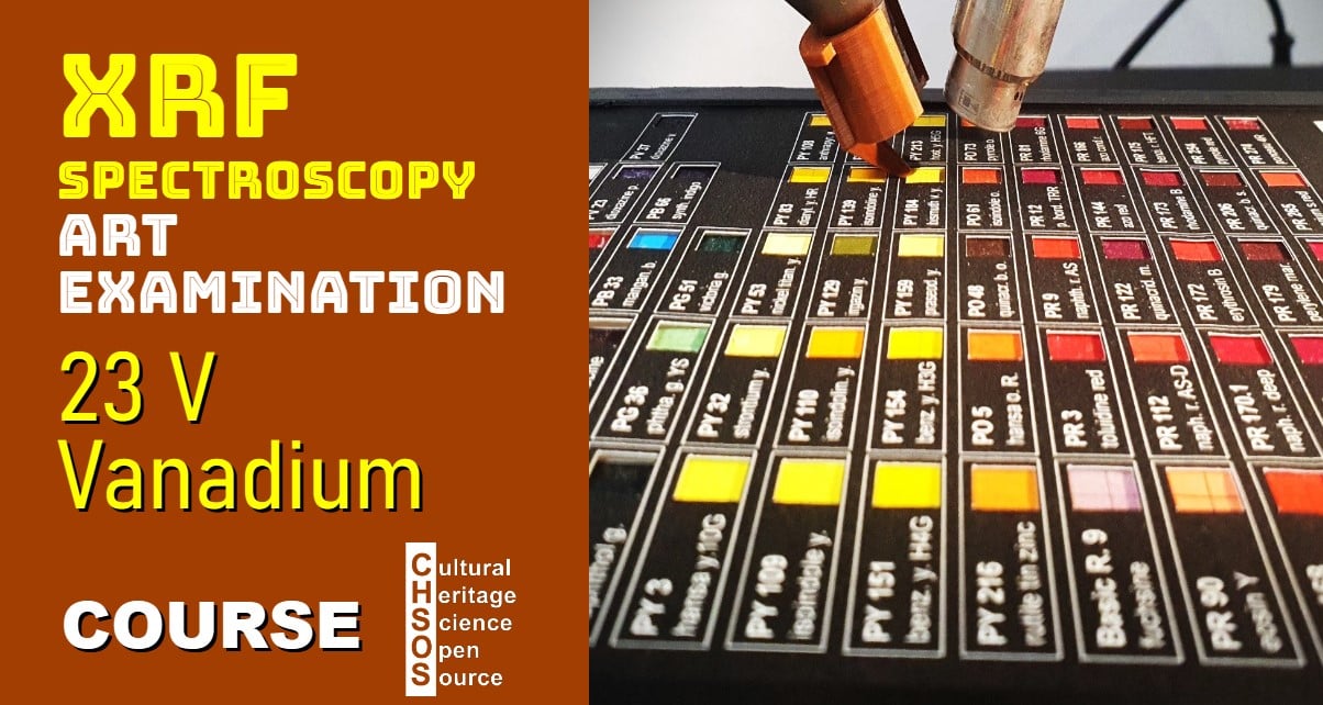 XRF Spectroscopy for Art Examination - VANADIUM