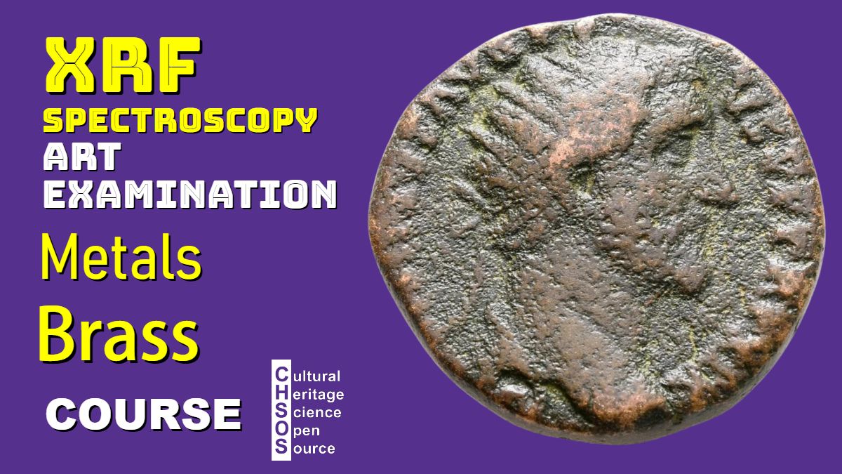 XRF Spectroscopy for Art Examination - Metals - brass